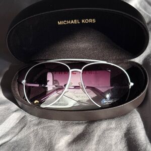 Michael Kors Violet Aviator Sunglasses